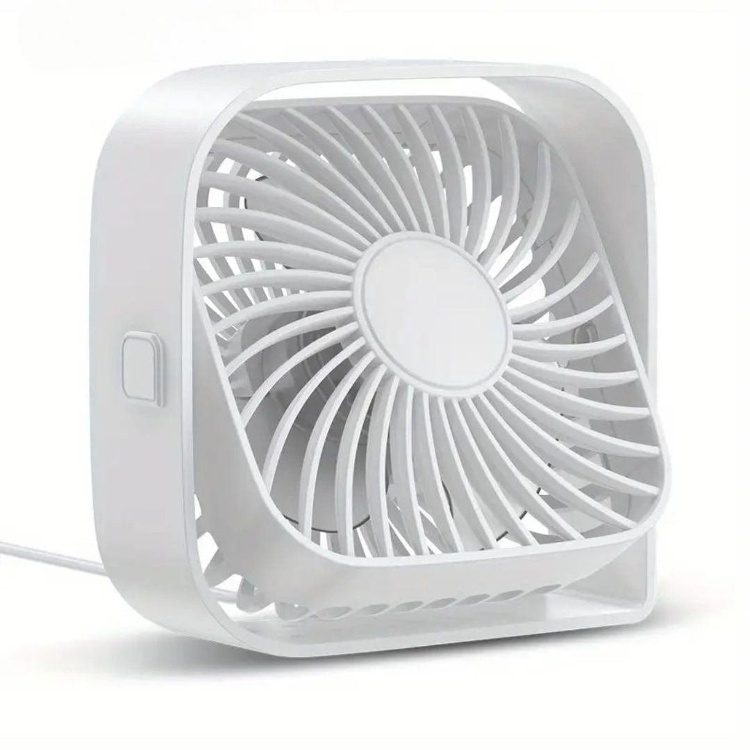 USB Desk Fan Compact Design with 360-Degree Rotation
