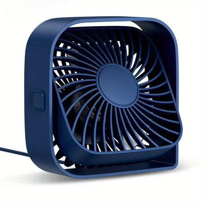 USB Desk Fan Compact Design with 360-Degree Rotation