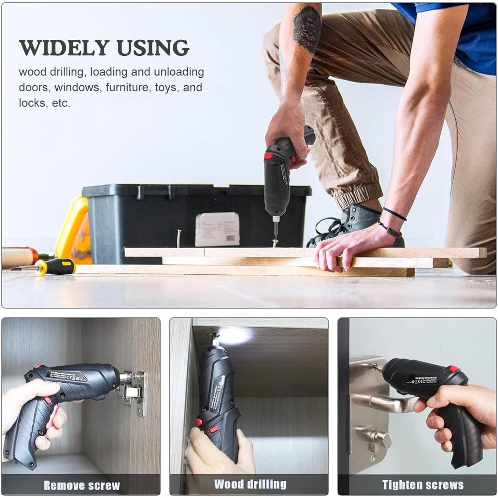 Cordless Drill Power Drill Electric Screwdriver Compact Design