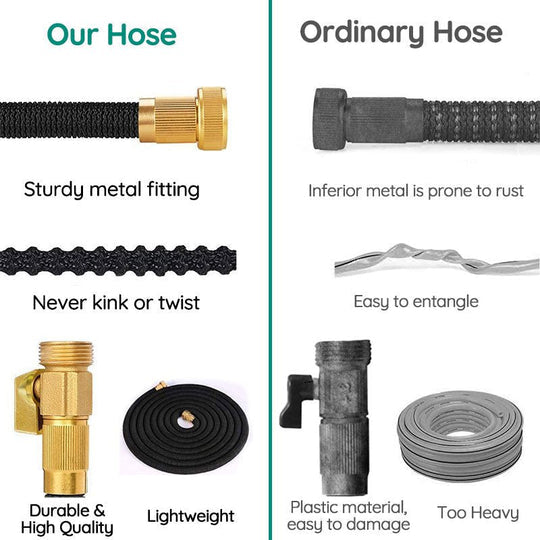 100FT Expandable Garden Hose No Kink, Leakproof, Lightweight with 8 Spray Modes