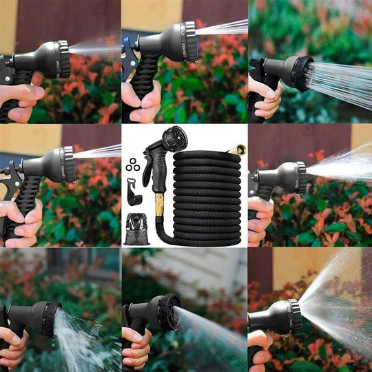 100FT Expandable Garden Hose No Kink, Leakproof, Lightweight with 8 Spray Modes