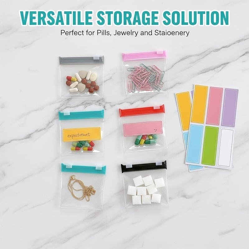 Self-sealing Zipper Medicine Bags