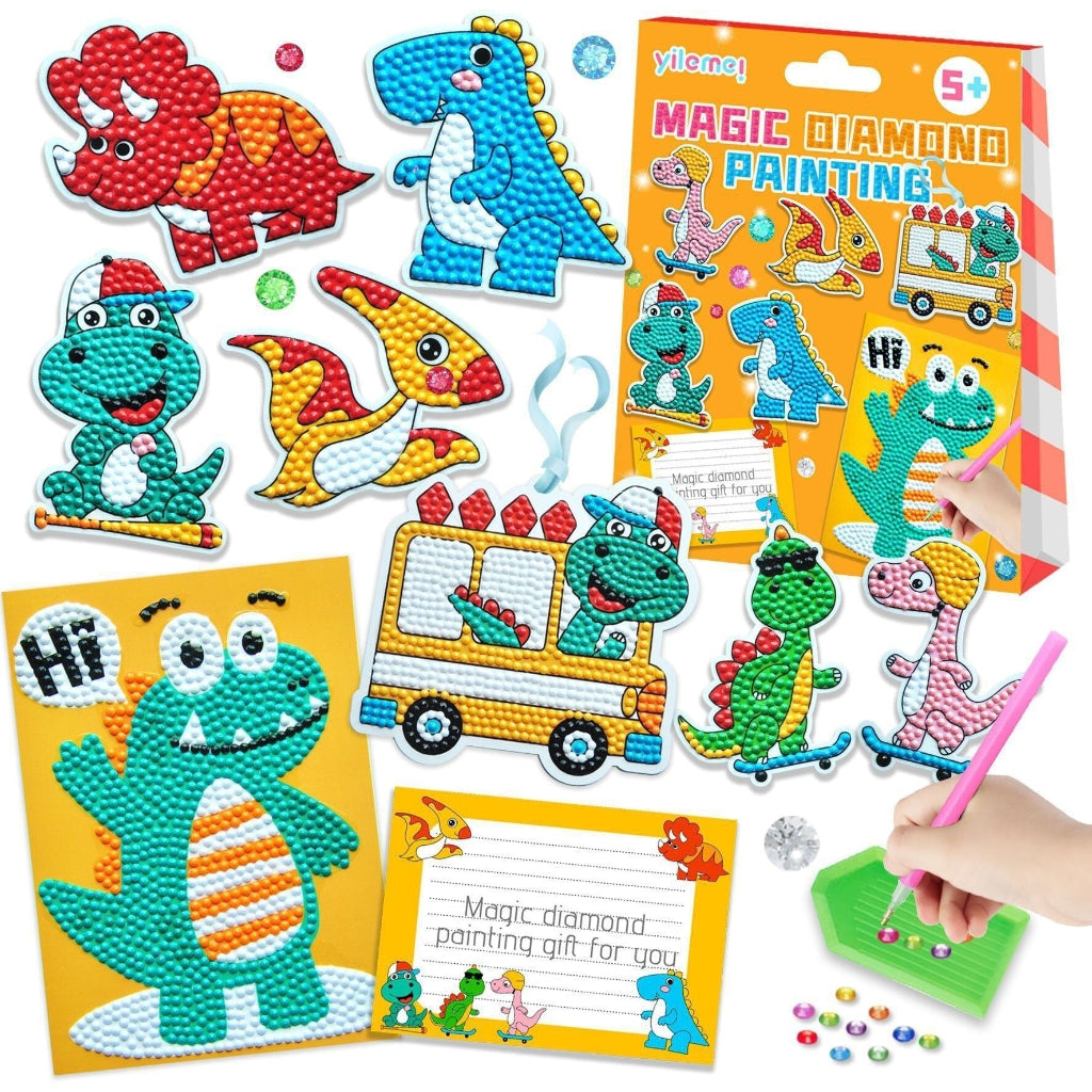 Diamond Painting Kit Unicorn Dino Wall Art Set