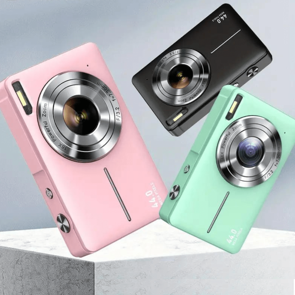 Digital Camera Vintage Compact Lens Lcd Portable