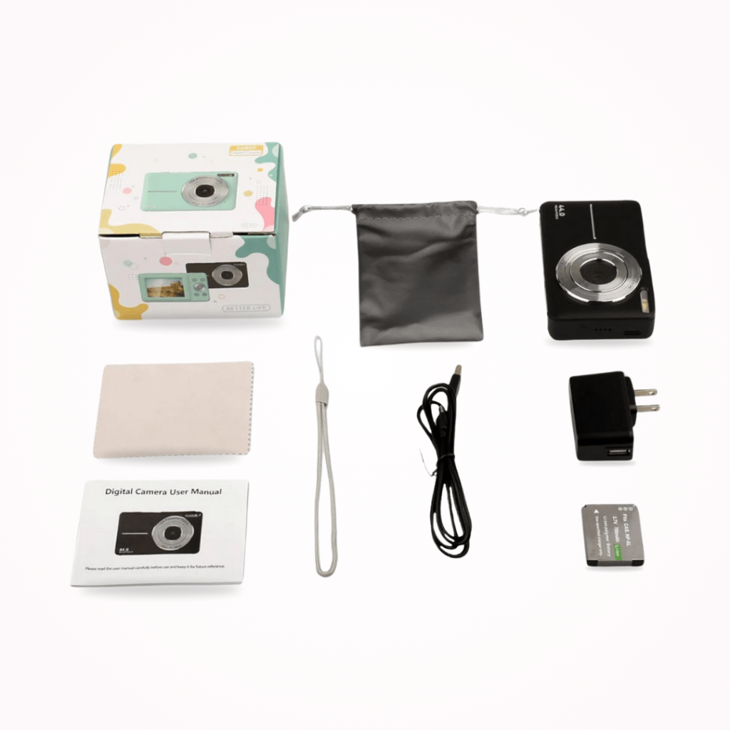 Digital Camera Vintage Compact Lens Lcd Portable