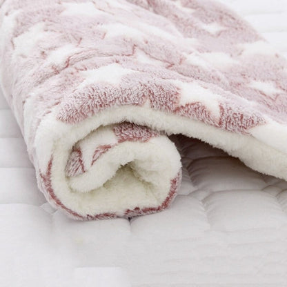 Dog Blanket Soft Plush Cozy Pet Throw Soft Blanket