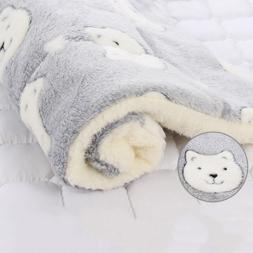 Dog Blanket Soft Plush Cozy Pet Throw Soft Blanket