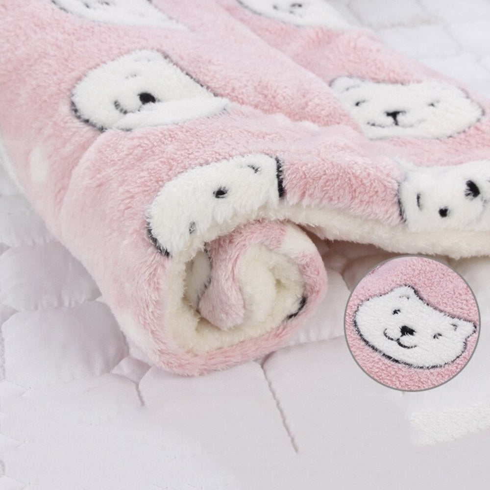 Dog Blanket Soft Plush Cozy Pet Throw Soft Blanket