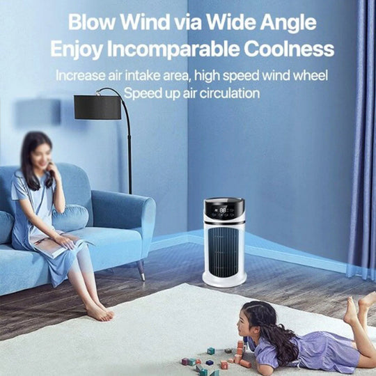 Buy Mini Portable Air Conditioner for Home & Office USB Powered Desktop AC Fan + Humidifier | 3-in-1 Cooler
