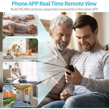 Wireless Security Camera with 1080p HD Recording and Night Vision, Motion Detection