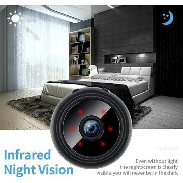 Wireless Security Camera with 1080p HD Recording and Night Vision, Motion Detection