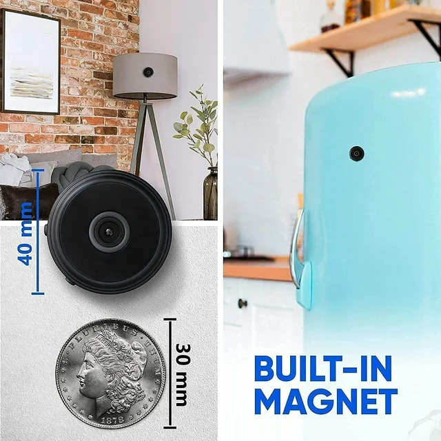 Wireless Security Camera with 1080p HD Recording and Night Vision, Motion Detection