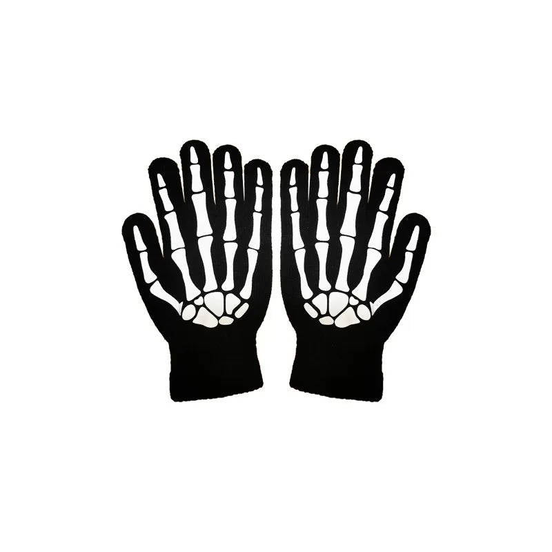 Grim Reaper Costume with Glowing Red Eyes and Skeleton Gloves, Three Piece Scythe