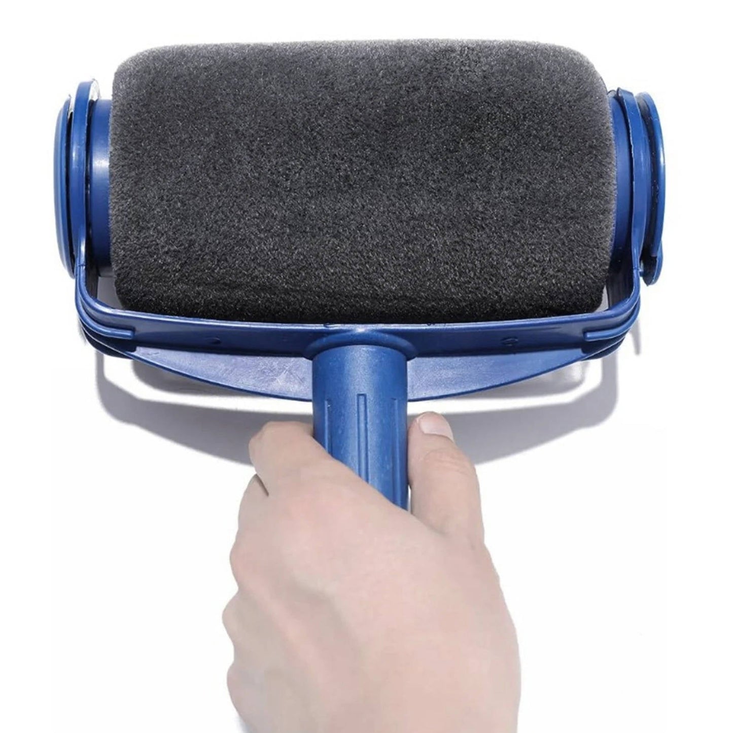 Triangular Paint Roller with Corner Brush and Sponge Applicator, 3-Piece Set