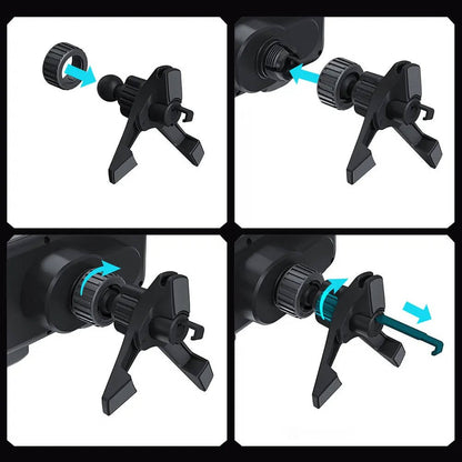 Car Phone Mount with Wireless Fast Charging and Motorized Arm