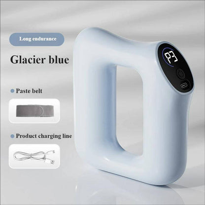 Electric Full Body Fascia Ring Massager with Adjustable Strap, 8 Vibration Modes for Belly, Back, Legs and Waist