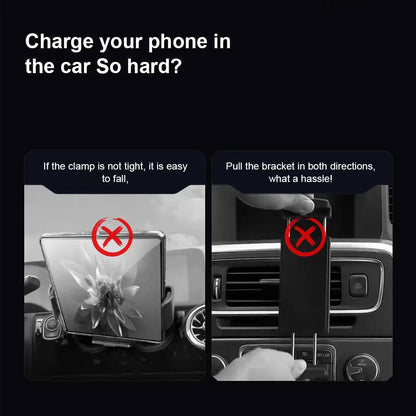 Car Phone Mount with Wireless Fast Charging and Motorized Arm