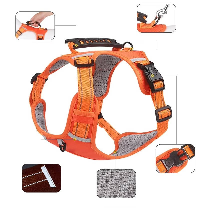 Adjustable Reflective No Pull Dog Harness
