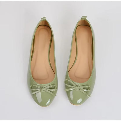 Women's Ballet Flats with Arch Support and Cushioned Insole, Slip-On Design