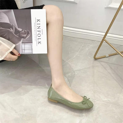 Women's Ballet Flats with Arch Support and Cushioned Insole, Slip-On Design