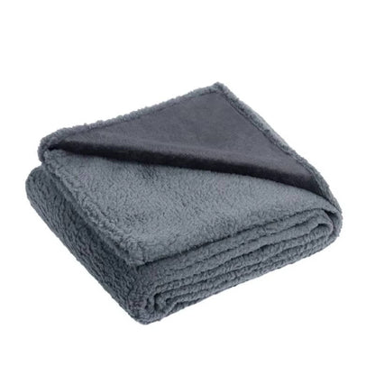 Waterproof Dog Blanket with Sherpa Fleece and Raised Edge Design