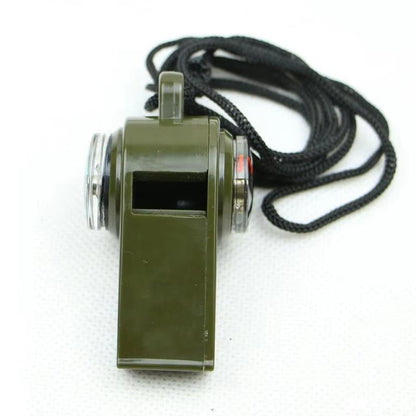 150 Decibel Emergency Whistle with Built-in Compass and Thermometer, Nylon Lanyard