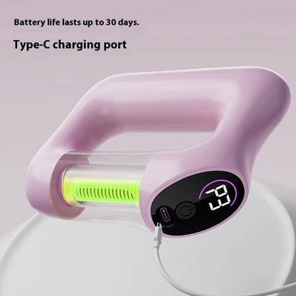 Electric Full Body Fascia Ring Massager with Adjustable Strap, 8 Vibration Modes for Belly, Back, Legs and Waist