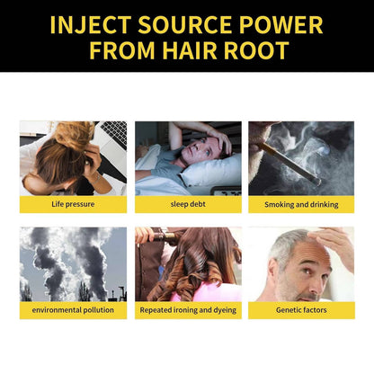 Gray Root Cover Shampoo with Plant Extracts and 10-Minute Application