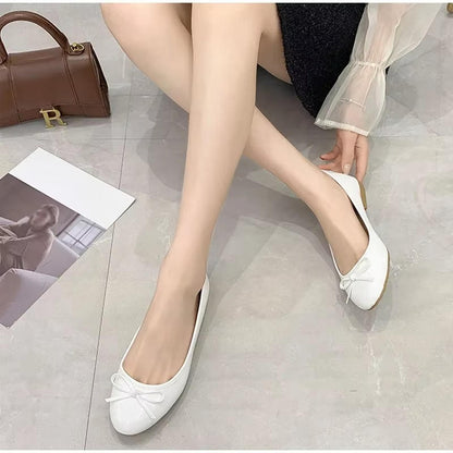 Women's Ballet Flats with Arch Support and Cushioned Insole, Slip-On Design