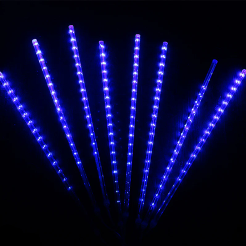 Cascading LED String Lights with Snowfall Effect and 144 Bulbs, 6.5 Feet