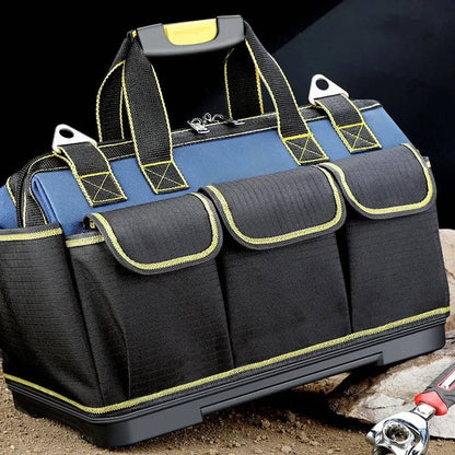Heavy Duty Tool Bag with Wide Mouth & Waterproof Base