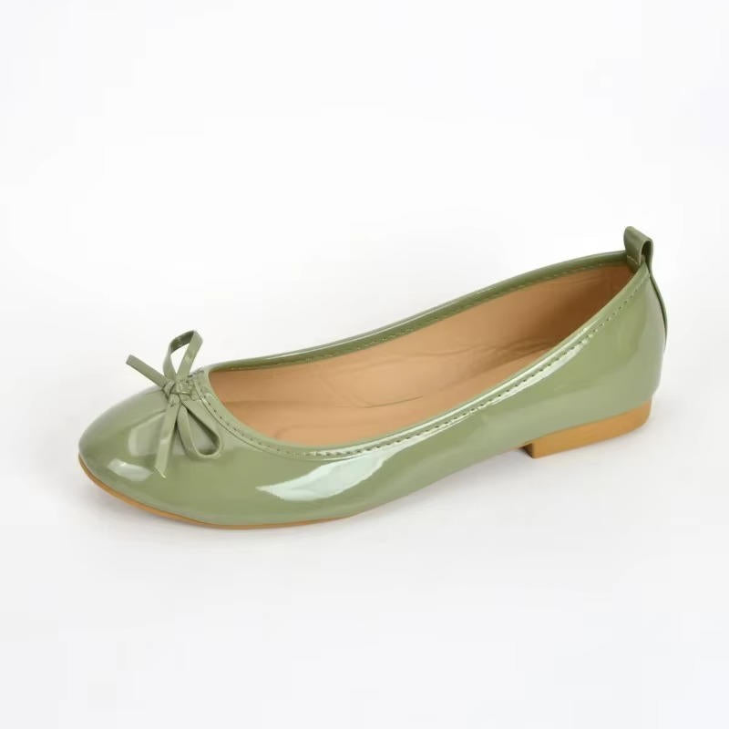 Women's Ballet Flats with Arch Support and Cushioned Insole, Slip-On Design