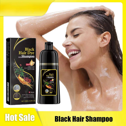 Gray Root Cover Shampoo with Plant Extracts and 10-Minute Application