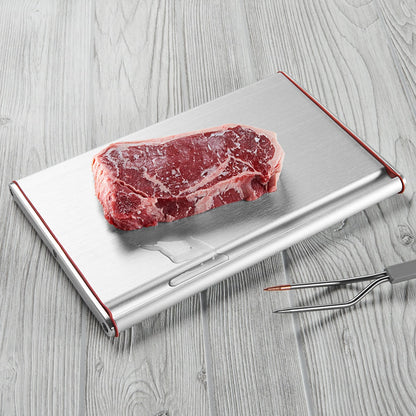 Drip Channel Defrosting Rapid Meat Tray Flat Quick