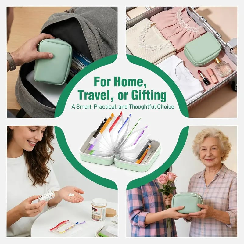 Waterproof Pill Pouch Set-14Pcs Bags Inside