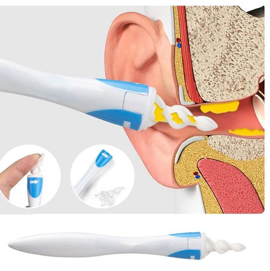 Ear Cleaner With Soft Silicone Tip, Spiral Earwax Cleaner