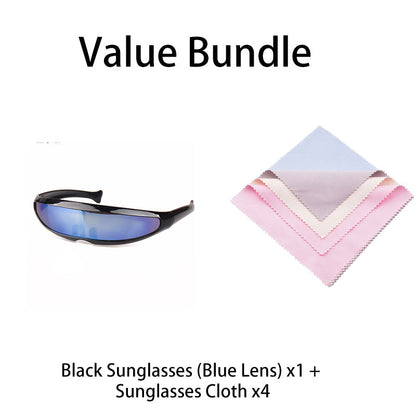 Lightweight Futuristic Shield Sunglasses