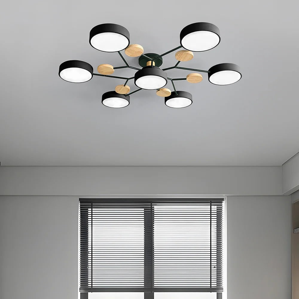 Energy Efficient Semi Flush Ceiling Light LED Chandelier