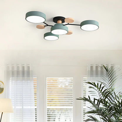 Energy Efficient Semi Flush Ceiling Light LED Chandelier