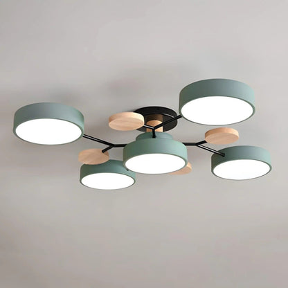 Energy Efficient Semi Flush Ceiling Light LED Chandelier