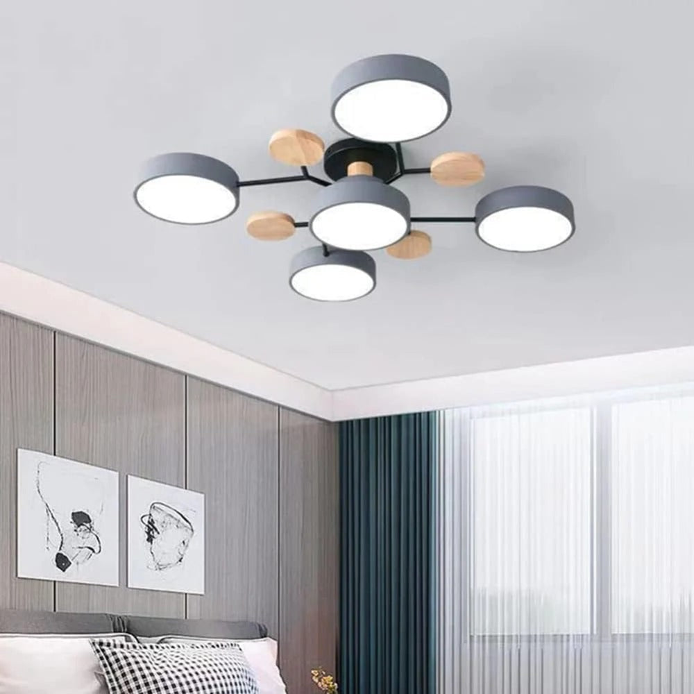 Energy Efficient Semi Flush Ceiling Light LED Chandelier