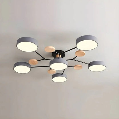 Energy Efficient Semi Flush Ceiling Light LED Chandelier