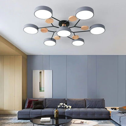 Energy Efficient Semi Flush Ceiling Light LED Chandelier