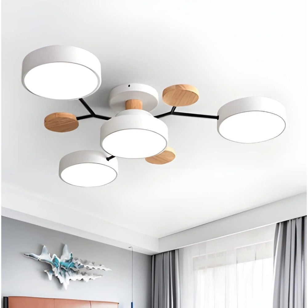 Energy Efficient Semi Flush Ceiling Light LED Chandelier