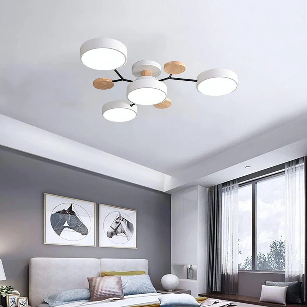 Energy Efficient Semi Flush Ceiling Light LED Chandelier