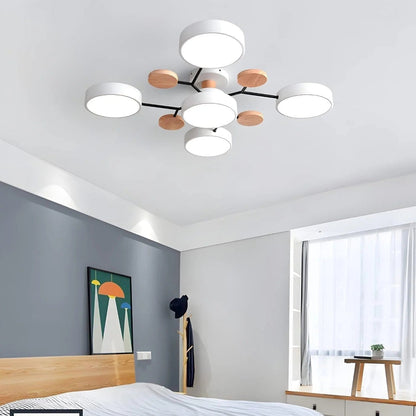 Energy Efficient Semi Flush Ceiling Light LED Chandelier