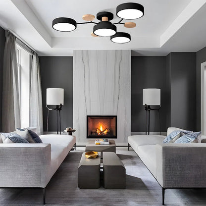 Energy Efficient Semi Flush Ceiling Light LED Chandelier