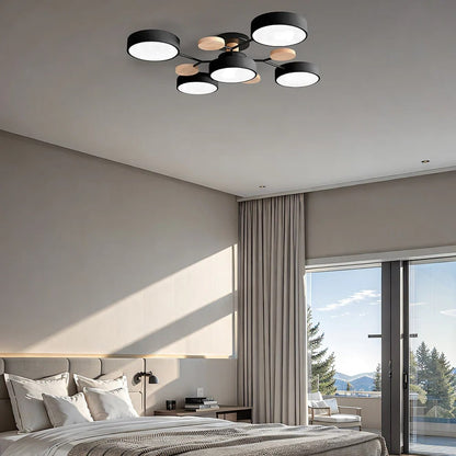 Energy Efficient Semi Flush Ceiling Light LED Chandelier