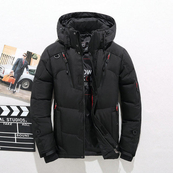 Hooded Zip Jacket with Removable Hood and Thick Polyester, Fall Winter