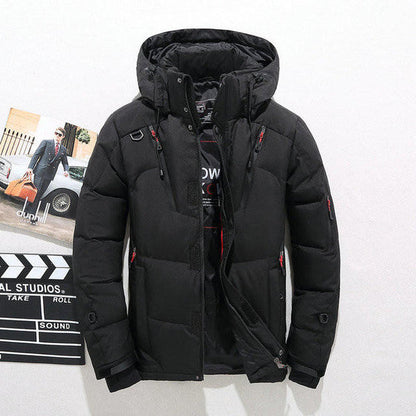 Hooded Zip Jacket with Removable Hood and Thick Polyester, Fall Winter